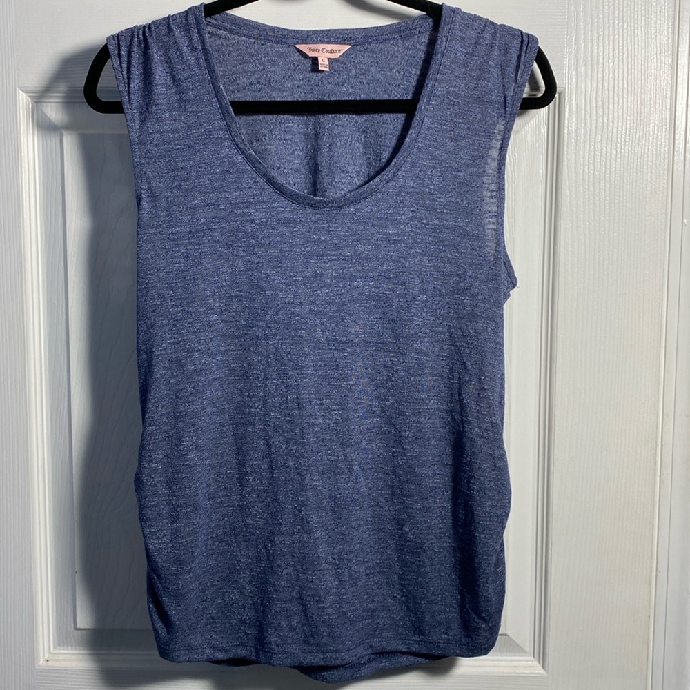 Juicy Couture Super Soft Tank Too Heather Blue Large